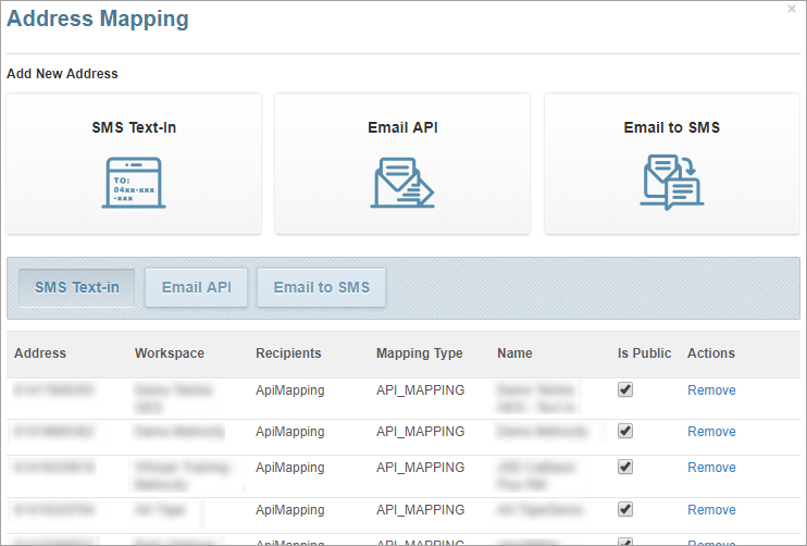 address mapping page